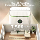 ZAFRO 7500 Sq.Ft Dehumidifier for Basement, Max 150 Pints/Day, Energy Star