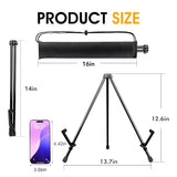 Tabletop Easels, Black Steel Table Top Easels for Display, Adjustable Portable Table Top Easel for Paintings