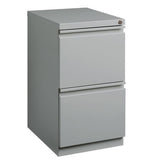 Pemberly Row 20" 2-Drawer Modern Metal Mobile Pedestal Filing Cabinet