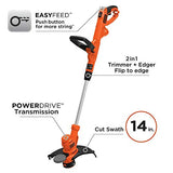 BLACK+DECKER String Trimmer, Electric, 14-inch (BESTE620)