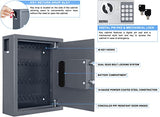 40 Keys Cabinet with Digital Lock - Electronic Key Safe, Steel Lock Box with Drop Slot for Key Returns and Safe Storage
