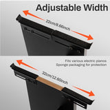 AODSK Universal Wooden Stand for Digital Pianos, Reinforced Edition, Adjustable Width Digital Piano Rack—Sturdy, Non-Slip, Scratch-Resistant Design, Compatible with Multiple Keyboards