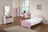 Legaré Furniture Children's Desk with Shelves and File Cart Set for Kids