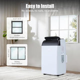 2PCS 14000 BTU Portable Air Conditioner with Remote Control, 3-in-1 Free Standing AC with Cool/Dry/Fan Mode, Sleep Mode & 2 Fan Speeds, for Home Rooms Up to 700 Sq.Ft