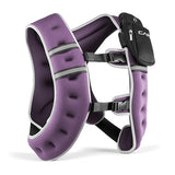 CAP 20LB Weighted Vest Purple – Unisex Workout Vest with Reflective Stripes, Phone Pouch, and Adjustable Fit for Walking, Running, Cardio, Strength Training