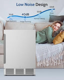 Feelfunn 24 Inch Beverage Refrigerator,180 Cans Outdoor Refrigerator