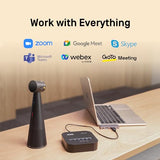 Wireless Pair up to 6 Conference Speakers/Microphones Vocal, 360°Voice Pickup, Two-WayAI Noise Reduction, Audio