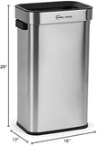 SIMPLI-Magic 18.5 Gallon (70L) Open Top Trash Can – Rectangular Commercial Trash Can – Smudge-Resistant