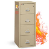 FireKing Fireproof Vertical File Cabinet (4 Letter Sized Drawers