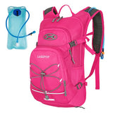 LARIPOP 18L Hydration Backpack with 2L BPA-Free Leak-Proof Water Bladder, Lightweight Breathable Reflective Daypack for Hiking Cycling MTB Trail Running Camping Men Women