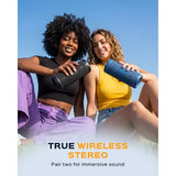 TREBLAB HD77 – Waterproof Bluetooth Speaker, 25W Loud 360° Sound, Deep Bass, IPX7, TWS Pairing, RGB Lights, 20H Battery, Portable Wireless Speaker for Outdoor, Beach, Camping, Party, Travel