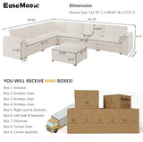 MOOSE Oversized Sectional Modular Sofa,Modern Comfort L Shape Sectional Couch Wide Deep seat