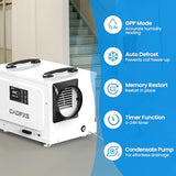 CADPXS 125 Pints Commercial Dehumidifier with Pump for Crawl Space, ETL