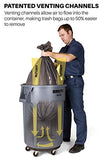 Rubbermaid Commercial Products BRUTE Heavy-Duty Trash/Garbage Can, 10-Gallon, Black, Pack of 6
