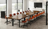 13FT Conference Table, Super Sturdy Large Rectangle Meeting Seminar Table for 16 Person