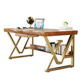 IKVODEOS Computer Desk Home Office Solid Wood Computer Desk