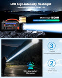 Aaoyun Portable Power Station 300W, 296Wh Solar Generator with 100W USB-C In/Output, Night Light & LED Flashlight, Compact Camping Battery with Strap for Outdoor CPAP Home Backup Emergency