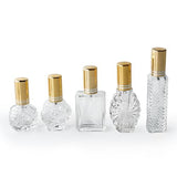 H&D HYALINE & DORA Vintage Glass Perfume Bottles Empty Refillable Sprayer Bottle Fine Mist Spray Bottles Set of 5