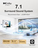 ULTIMEA 7.1 Surround Sound System with Dolby Atmos, Stereo Shelf System