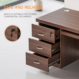 GuoTizyn 55 in 63 in Farmhouse Office Desk,Heavy Duty Business Computer Desk