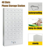 Storage Cabinet Lockers, Cell Phones Cabinet Box with Door Locks and Keys for Office Classroom Supermarket