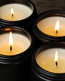 AOOVOO Scented Candles for Men - 4 Pack Candles for Home Scented, 36oz Soy Wax, 200 Hour Burn Time, Men Candle Set, Sandalwood Oud/Mahogany Teakwood/Smoke Vanilla/Jasmine Candle Set A