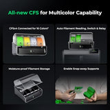 3D Printer, Multi Color Printing with New CFS 600mm/s High-Speed Full Auto-Leveling Dual Al Camera Next-Gen Direct Drive Extruder Large