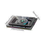 Laptop Cooling Pad with Adjustable Speed and LED Lights for 15.6-19 Inch Notebooks Cooling Pad for Gaming Laptop