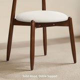 CHUN YI Dining Chairs Set of 6, Wooden Dining Room Chairs with Ergonomic Curved Back