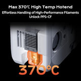 QIDI Q2 3D Printer 2025 Upgrade, Enclosed FDM with 65℃ Heated Chamber, Ultra Air Filtration, 600mm/s High Speed