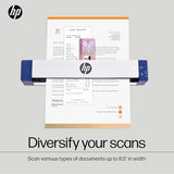 Portable Document Scanner | Compact, Portable, Wireless, 1-Sided Simplex Digital Scanner for Home & Office