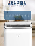 12,000 BTU Portable Air Conditioner, 3 in-1 Standing AC Unit with Dehumidifier and Fan, Remote and LED Touch Panel, Sleep Mode, Window Kit, Cools up to 550 Sq.Ft., Quiet Operation, White Top