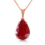 5 ct s14k Solid White Yellow Rose Gold Born A Lioness Ruby Pendant Necklace