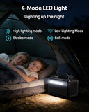 DaranEner Portable Power Station, 300W (Surge 600W) 192Wh(60,000mAh) Power Bank with 110V AC Outlet, LiFePO4 Battery for Home Emergency, Camping, Travel,& Outdoor Electronics(Option Solar Generator)