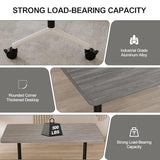 Conference Room Table on Wheels 6 Pack Folding Modern Mobile Conference Table Rectangle Foldable Large Meeting Training Tables