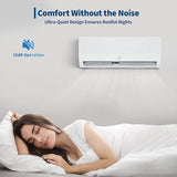 GarveeTech 12,000 BTU Mini Split Air Conditioner, 19 SEER2 115V Ductless Split-System Air Conditioner with Heat Pump, Cools Up to 750 Sq.Ft, Remote Control, Includes Installation Kit