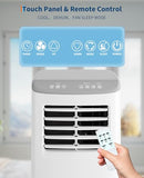 GarveeTech Portable Air Conditioner, 8,000 BTUs Room Air Conditioner for Home Office with Dehumidifier, Cooling, Fan 3 in-1, 24 Hour Timer, Drainage-Free Cooling, Cools Up to 350 Sq. Ft., White