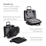 TUMI - Alpha Deluxe Expandable 4-Wheeled Laptop Briefcase - 15 Inch Computer Bag for Men