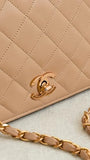 Women's Pre-Loved Chanel Full Flap Turn Lock Chain Shoulder Bag