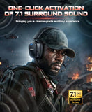 Wireless Gaming Headset for PS5, PS4, PC, Laptop, Mac, 3 in 1 Gaming Headphones with 7.1 Surround Sound