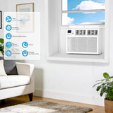 Electactic Window Air Conditioner 10,000 BTU, Air Conditioner Window Unit Up to 450 Sq.Ft,3 Fan Speeds,Easy Install,Energy Efficient,Washable Filter,White
