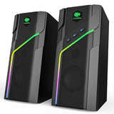 USB Powered Stereo Computer Speakers for Monitor, Laptop and Gaming Setup
