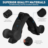 Hip Thrust Belt - Dumbbell Hip Thrust Belt - Premium Leather Thickened & Widen, Comfortable (Black)