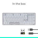 Customizable Keyboard with Vibration Absorbing Gasket, Backlit Keys, Bluetooth, USB-C Charging, for PC, Mac, Laptops - Off