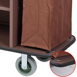 House Keeping Cart Trolley Hotel Trolley Service Truck Shelf Metal Plate Thickness-Underframe Anti-Collision Wheel
