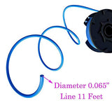 String Trimmer Replacement Spool Line with 522994001 Cap for Ryobi One+ 24V, 18V, and 40V Cordless Trimmers(12 Pack)