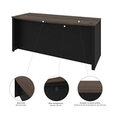 Bestar Connexion 72W U-Shaped Executive Desk with Lateral File Cabinet