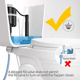 R&T A1350 Quiet Toilet Fill Valve Toilet Universal Tank Parts Replacement, Fast Stop Toilet Leaks and Noisy, Height Adjustable, Easy to Install No Plumber Required