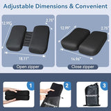 Adjustable Seat Cushion, Memory Foam Office Chair Cushion, Car Seat Cushion, Foldable Travel Cushion for Tailbone Pain, Sciatica Pain Relief (Medium)