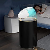This Stainless Steel Pedal Bin with Lid - Modern Cosmetic Trash Can for Bathroom